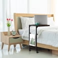 thumbnail image 2 of SolidPal Adjustable C Shaped Side Table, Rolling End Table with Storage Basket, Slide Under Couch for Living Room Bedroom, 2 of 7