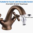 thumbnail image 2 of Swivel quick connection Faucet Adapter Kit for Bathroom/kitchen to Garden Hose, Brass Polished Chrome, 2 of 7