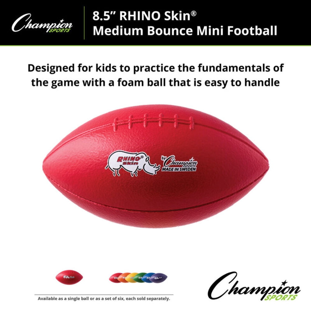 Champion Sports Rhino Skin Molded Foam Mini Football