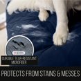 thumbnail image 2 of Original Patent Pending Reversible X-Large Oversized Sofa Protector for Seat Width up to 78 Inch, Furniture Slipcover, 2 Inch Strap, Couch Slip Cover Throw for Dogs, Pets, Sofa, Navy Sand, 2 of 8