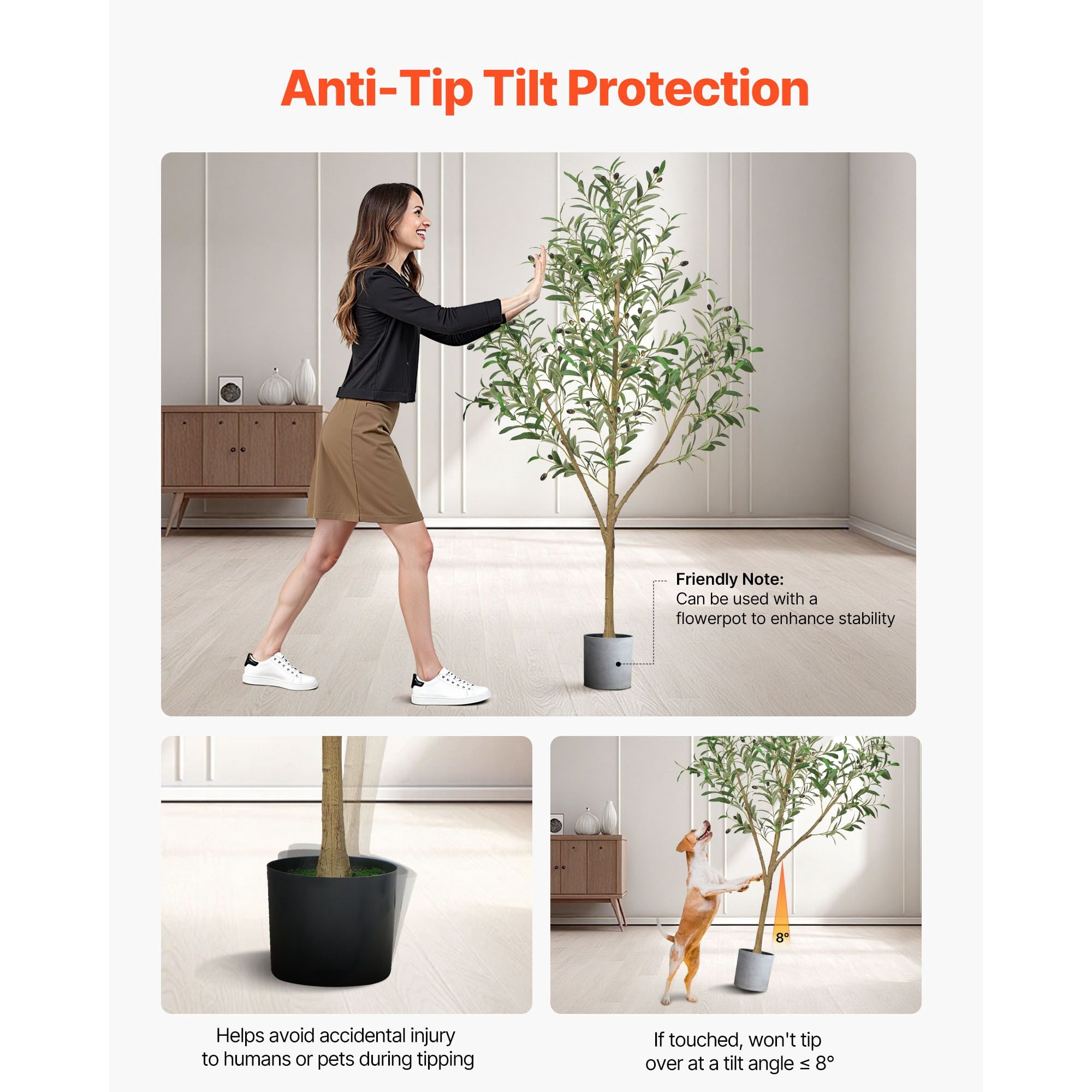 5FT Artificial Olive Tree with Black Pot, Realistic Leaves & Fruits, Adjustable Branches, for Home Office Corner Decor