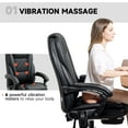 thumbnail image 4 of Vinsetto Chaise de Bureau de Massage, Chaise de Jeu Inclinable, Noire, 4 of 10