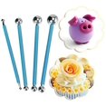 thumbnail image 4 of Metal Ball Cake Decorating Molding Modelling Tool Set Fondant Cake Cutter Sugarcraft Icing Decorating Flower Modelling Tools (Set of 4), 4 of 7