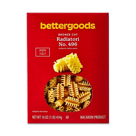 bettergoods Bronze Cut Radiatori Pasta  No. 496  16 oz