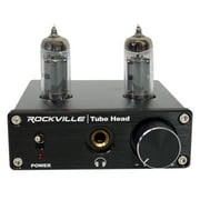 Rockville TubeHead Tube Headphone Amplifier Amp / 6K4 Tubes / 16-300 Ohms/180mW