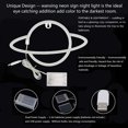 thumbnail image 4 of Zhi Saturn Neon Light Sign Color Changing, Ideal for Bedroom and Party Decor, USB Powered Wall Light for Ambient and Accents, 4 of 4