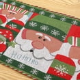 thumbnail image 2 of Mantel para personas mayores con patrón de punto, bandera de mesa, Navidad, invierno, vacaciones de temporada para decoración de fiestas familiares en interiores y exteriores, 180X35CM, 2 of 5
