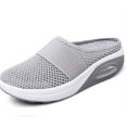 thumbnail image 1 of Zapatillas de cuña para mujer, zapatillas de primera calidad, zapatos Retro de plataforma informales antideslizantes Vintage para mujer, sandalias ortopédicas para diabéticos de talla grande Tan Jianjun unisex, 1 of 2