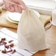 thumbnail image 4 of 10 UNIDS 6x8 cm Algodón Reutilizable Bolsas de Cordón Colador Bolsa de Filtro De Nuez de Leche de Té de Té de Fruta, 4 of 5