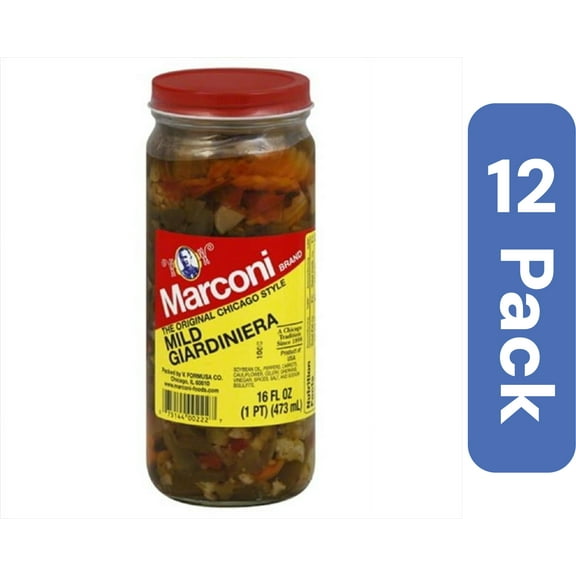 MARCONI GIARDINIERA MILD-16 OZ -Pack of 12