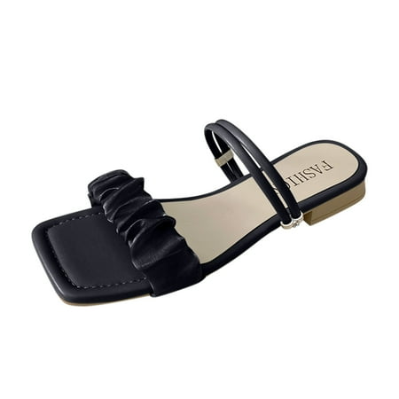 

KI-8jcuD Boba Slippers Sandals For Women Ladies Fashion Solid Flat Slippers Sandals Casual Shoes Soft Sole Slippers For Women Open Toe Slippers Shoes For Women House Slipper For Women Hardwood Floor