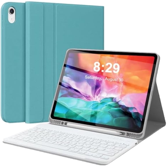 Backlit Detachable Keyboard Case for iPad Pro 12.9" 1/2 Gen, Pencil Slot Leather Folio