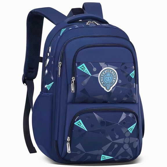 TZLTZS Large Capacity School Backpack, 180Degree Open Wide Bookbag, Lightweight Casual Teens 15.6inch Laptop Backpack for Middle High School Studsent