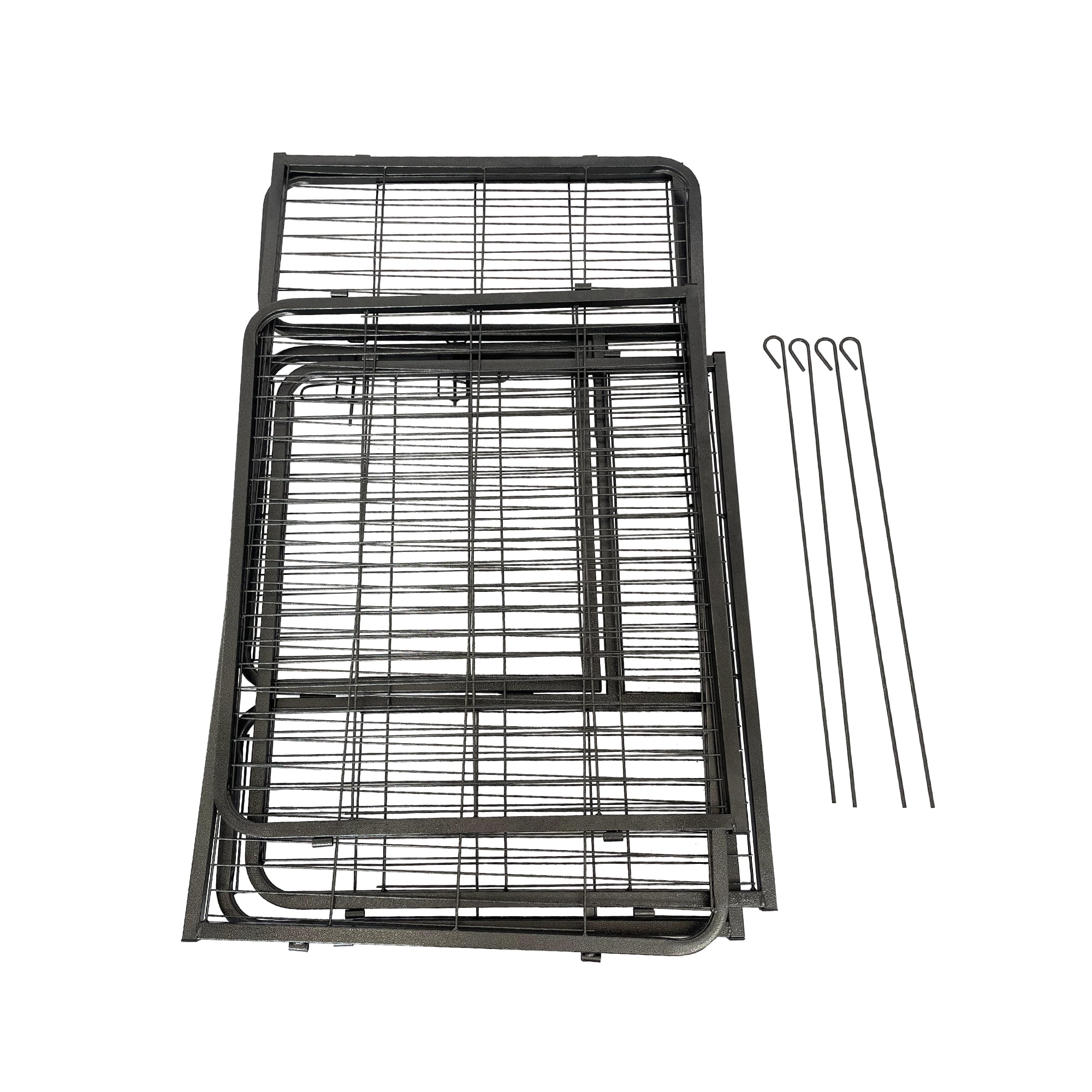 Pefilos 27" Dog Fence 4-Panels Indoor Metal Puppy Dog Run Fence / Iron Pet Dog Playpen, Black Pefilos 27" Dog Fence 4-Panels Indoor Metal Puppy Dog Run Fence / Iron Pet Dog Playpen, Black