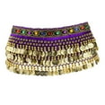 thumbnail image 6 of Segolike Belly Dance Hip Scarf Bellydance Hip Belt Costume Shiny Waist Chain Sequin Tassel Skirt for Rumba, Ballroom, Dancer, Performance, Nightclub, 6 of 8