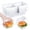 A003- Clear Plastic with Handle, variant on Clear Plastic Cake Boxes with Lids and Handle, Portable Storage Containers for Outdoor Picnics and Parties, Disposable Bakery Packaging 30 Pack