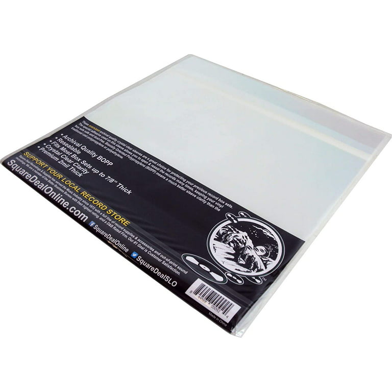 100) 12” LP Record Outer Sleeves – Premium 2 mil Thick – Archival Quality, Super #12SB02 - Walmart.com