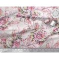 thumbnail image 3 of Soimoi Poly Georgette Fabric Leaves & Rose Flower Decor Fabric Printed Yard 52 Inch Wide, 3 of 3