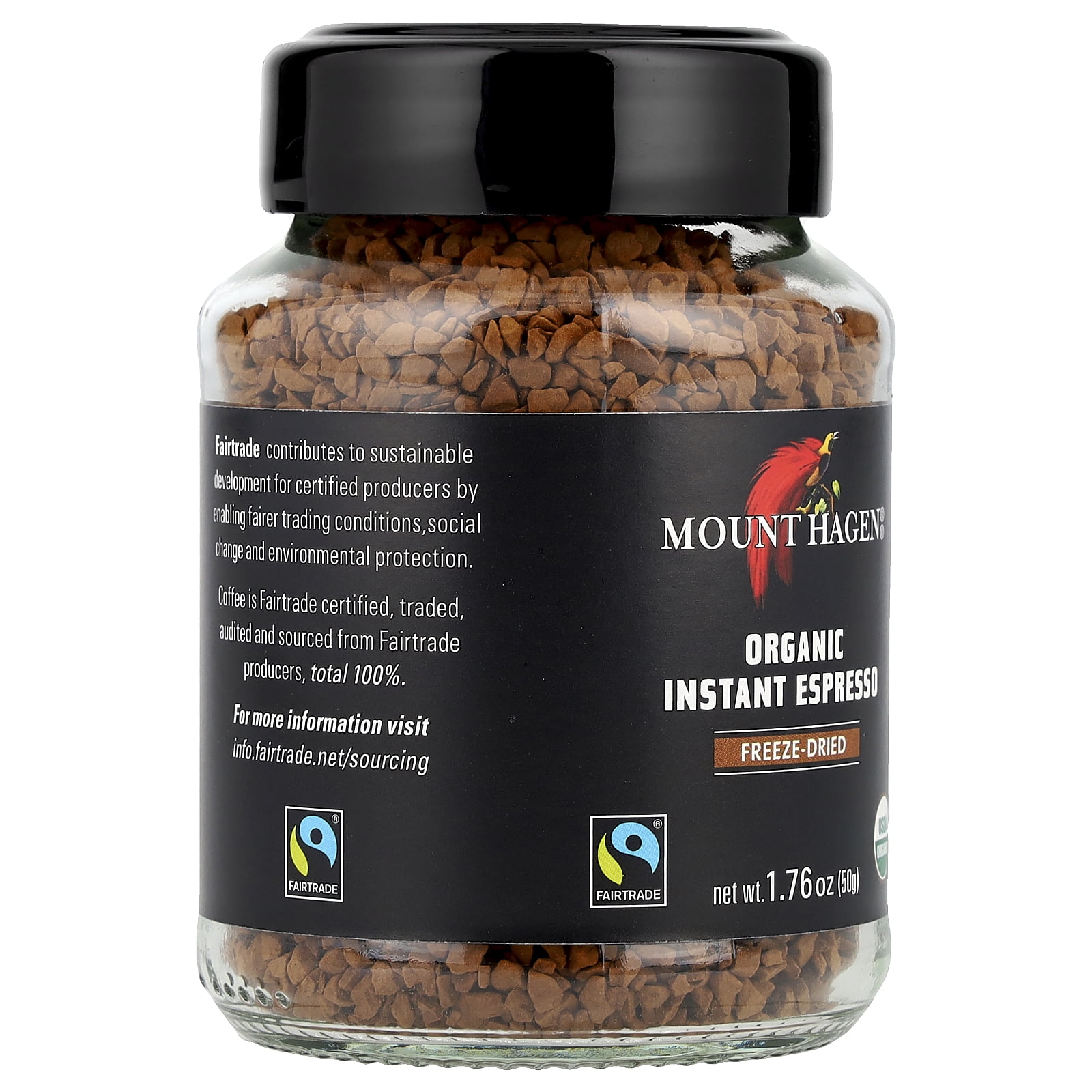 Mount Hagen Organic Instant Espresso Coffee, 1.76 oz, Medium Roast