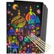 thumbnail image 1 of Juego de 50 Uds de lápices artísticos de bambú para rascar arcoíris, suministros de arte para rascar, Kits para niños para diversión, juguete DIY, juego de recuerdos de fiesta, 1 of 9