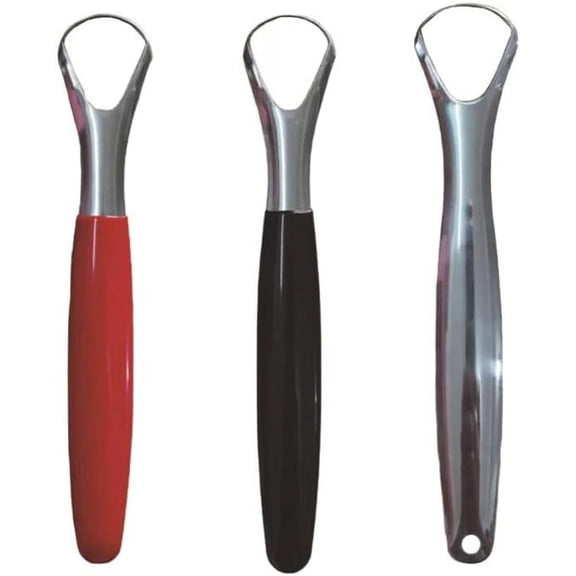 Mouth Cleaning Scrapers 3pcs Tongue Scraper Cleaner Stainless Steel Oral Care Tongue Scrapers Hygiene Rid of and Bad Breath Tongue Cleaner Brush