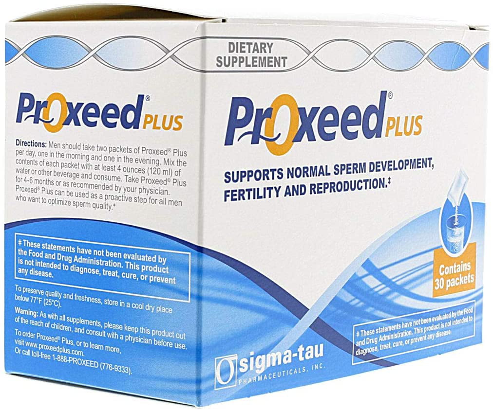 2 x Proxeed Plus Sigma tau Proxeed Plus Mens fertility supplement  60 sachets 