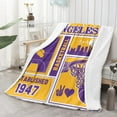 thumbnail image 3 of Los Angeles Classic Sport Basketball Blanket Gifts for Boys Girls Women Men Basketball Lovers,Soft Flannel Blankets Blankets Plush Bed Blanket Living Room Sofa Warm Throw Blanket 50x60 Inches, 3 of 6