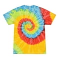 thumbnail image 2 of Colortone Tie Dye T-Shirts Rainbow Adult Sizes, Men 100% Cotton, 2 of 3
