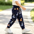 thumbnail image 5 of Spazoro Toddler Boys Sweatpants with Pocket, Cute Print Baggy Elastic Drawstring Waist 100% Cotton Causual Joggers Pants for Sports Multicolor Size 4-5 T, 5 of 6