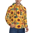 thumbnail image 2 of Salouo Colorful Bohemian Sunflower Pattern Men's Fall Hoodie Sweatshirt,Sport Hoodie with Pockets for Men Pullover Casual Hooded Sweatshirt-Large, 2 of 7