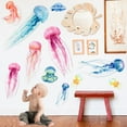 thumbnail image 2 of Under The Sea Wall Decals Ocean Room Decor, Coral Reef Seaweed Jellyfish Fish Removable Wall Stickers, Sea Life Stickers Wallpaper for Kids Baby Nursery Bedroom Playroom Bathroom Living Room, 2 of 6