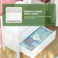 thumbnail image 4 of LAZZO 3-Drawer Nightstand, Modern Bedside Table with 2 Sets of Replacement Handles for Bedroom, White, 4 of 8