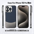 thumbnail image 2 of Stylish Titanium Metal Paint Back Case for iPhone 15 Pro, Thin Fit Color-Matching Design Support Wireless Charging Lightweight Drop Protecttion for iPhone 15 Pro - Green, 2 of 10