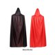 thumbnail image 4 of Disfraz de Cosplay de capa larga Unisex para adultos, capa exquisita transpirable amigable con la piel, vestido elegante con sombrero/cuello alto Disfraces de disfraces  rojo negro/bicapa 90 cm Qarigey AP012550-02, 4 of 6
