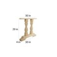 thumbnail image 3 of BingLTD - 29" Tall Philip Square Trestle Table Base (PD-TB2902-RW-UNF), 3 of 4