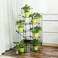thumbnail image 5 of New Design Stair-shaped Plant Stand & Flower Pot Holder, Shoe Rack Bookshelf Metal Rack ,Accommodate Multi-Pot Plant Stand for Home Balcony Garden Patio, 5 of 9