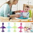 thumbnail image 5 of 4-Piece Airplane Spoon Set, Small Airplane Shape Children's Spoon, Environmental Tableware Protection Kitchen Material Spoon, PP NWNR, 5 of 9