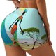 thumbnail image 1 of Balery African Women Pantalones cortos de entrenamiento estampados para mujer, sin costuras, ajustados, para gimnasio, yoga, correr, deportes, ejercicio activo, fitness.-X-Large, 1 of 8