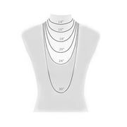 Ritastephens Italian Sterling Silver Mini Miraculous Virgin Mary Medal Charm Pendant Necklace