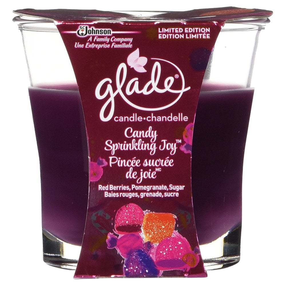 Glade Holiday Candy Sprinkling Joy Candle (Pack of 3) Walmart Canada