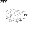 thumbnail image 7 of JESTOP 28.5" Ottoman with Storage, Fabric Ottoman Foot Rest Stool, Rectangle Upholstered Footstool, Storage Bench, 7 of 7