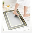 thumbnail image 2 of Nvzi Diatomaceous Earth Bath Mat,Natural Diatomite Shower Floor Mat No Slip Bathtub Mat Grey Stripes Super Water Absorbent Anti Slip Quick Dry Bath Mat for Adult Bathroo Kitchen Bedroom 16x24in, 2 of 5