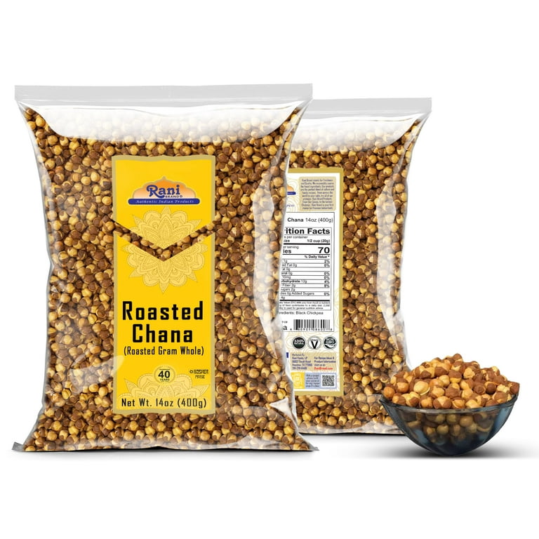 chana.です Rani Roasted Chana Plain Flavor 14oz Chickpeas All Natural Vegan
