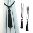 thumbnail image 1 of 2 Pcs Curtain Tiebacks Tassel Tie-Backs, Handmade Curtain Holdbacks Rope Curtains tie Handmade Curtain Holdbacks for Home and office Window Drapery, 1 of 5