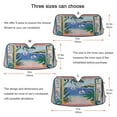thumbnail image 5 of Yayeee Car Windshield Sun Shade Universal Fit Front Visor Protector, Pink Seaside, 5 of 8