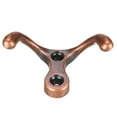 thumbnail image 4 of Unique Bargains Dual Prong Coat Hooks Wall Mounted Retro Double Hooks Utility Bronze Hook for Coat Towel Hat 30mm x 55mm x 29mm 5Pcs, 4 of 5