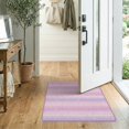 thumbnail image 2 of ODIKA 2'x3' Washable Accent Rug Pet Friendly, Bedside Mat Pink Ombre Stripe Motif Confetti Dot Gradient Watercolor Large Flowing Dynamic for Bedroom, Nursery, RV, 2 of 7