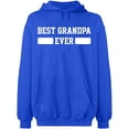 thumbnail image 2 of OXI Hoodie Sweatshirt - Best Grandpa Ever, Basic Casual Hoodie for Men's and Women Fleece Hoodie Long Sleeve - Royal Blue Medium, 2 of 3
