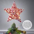 thumbnail image 3 of Adorno navideño de ratán Ornativity Rojo y Blanco con forma, 3 of 7