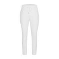thumbnail image 4 of Tdoqot Mens Pants Straight Leg Waffle Slim Fit With Pockets Casual Mens Sweatpants White Size L, 4 of 7